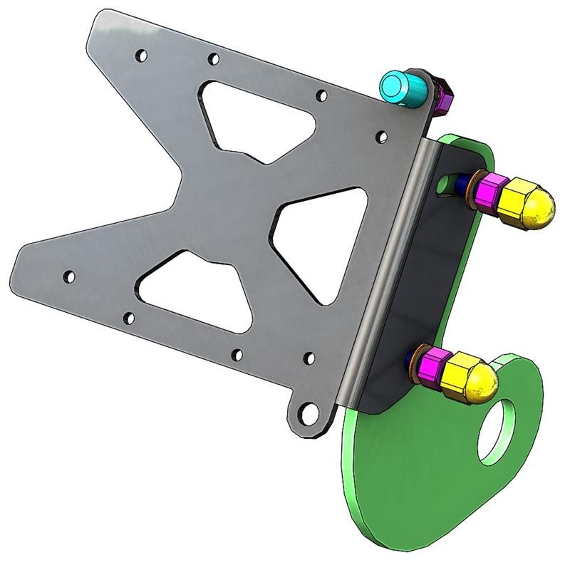 Support de plaque latéral Yamaha SCR 950